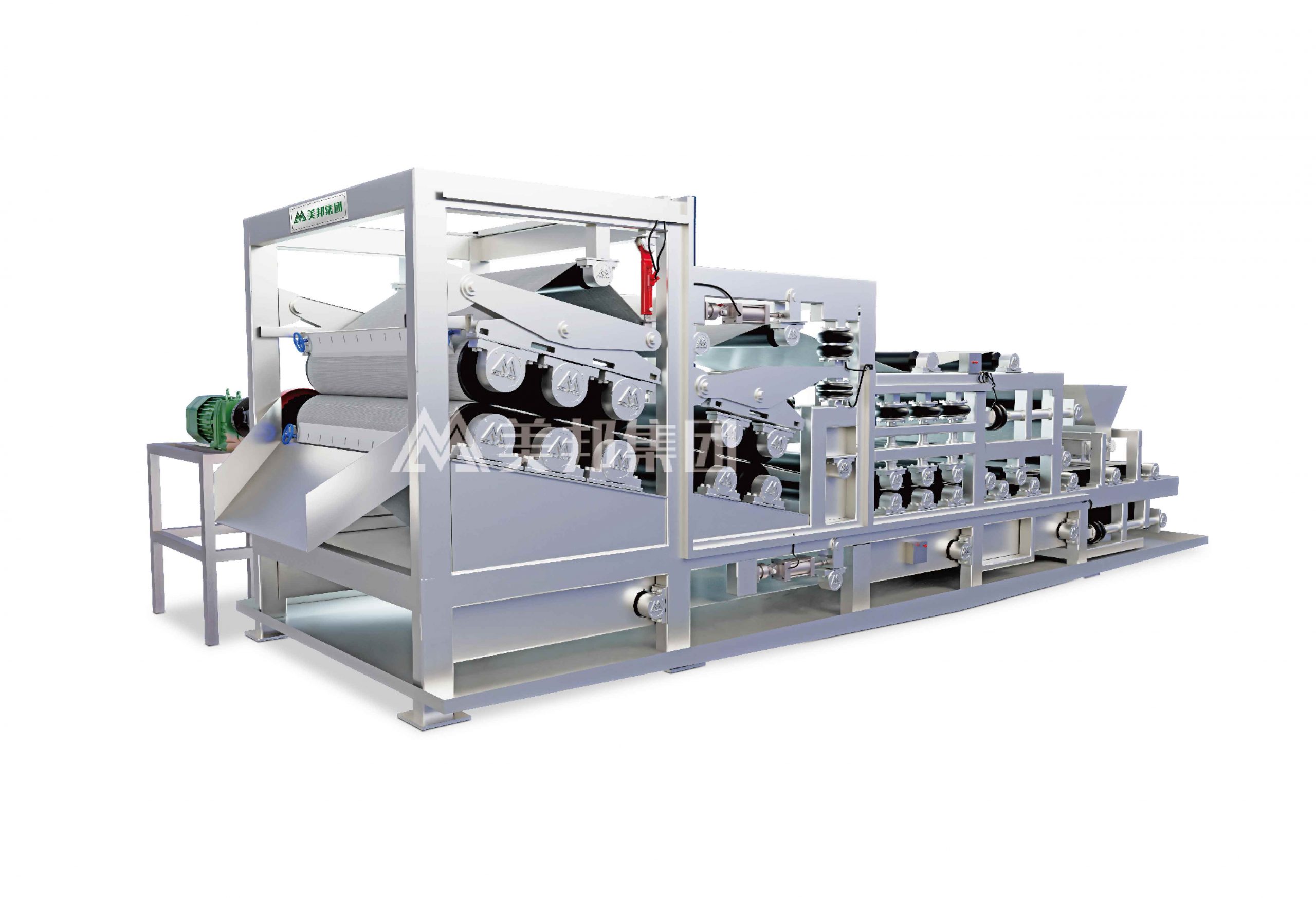 DUAL-HEAD HIGH-EFFICIENCY FILTER PRESS